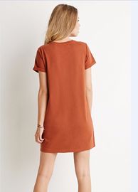Cotton Design Oversized Blank T-shirt Dress