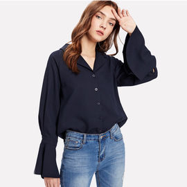 long sleeve casual blouse designs for women