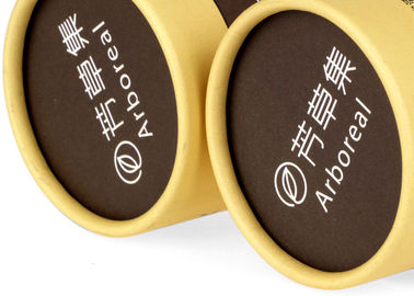 Yellow Printing Paper Tube Packaging Custom Specification Carboard Package