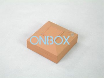 Luxury jewelry packaging boxes , leatherette paper bangle holder box
