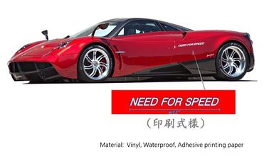 Decorative Letter / Logo Die Cut Free Sticker Decals For Car Body