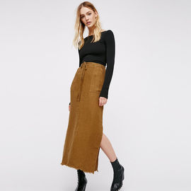 Maxi gonne della tela di modo della donna delle gonne di nuovo stile